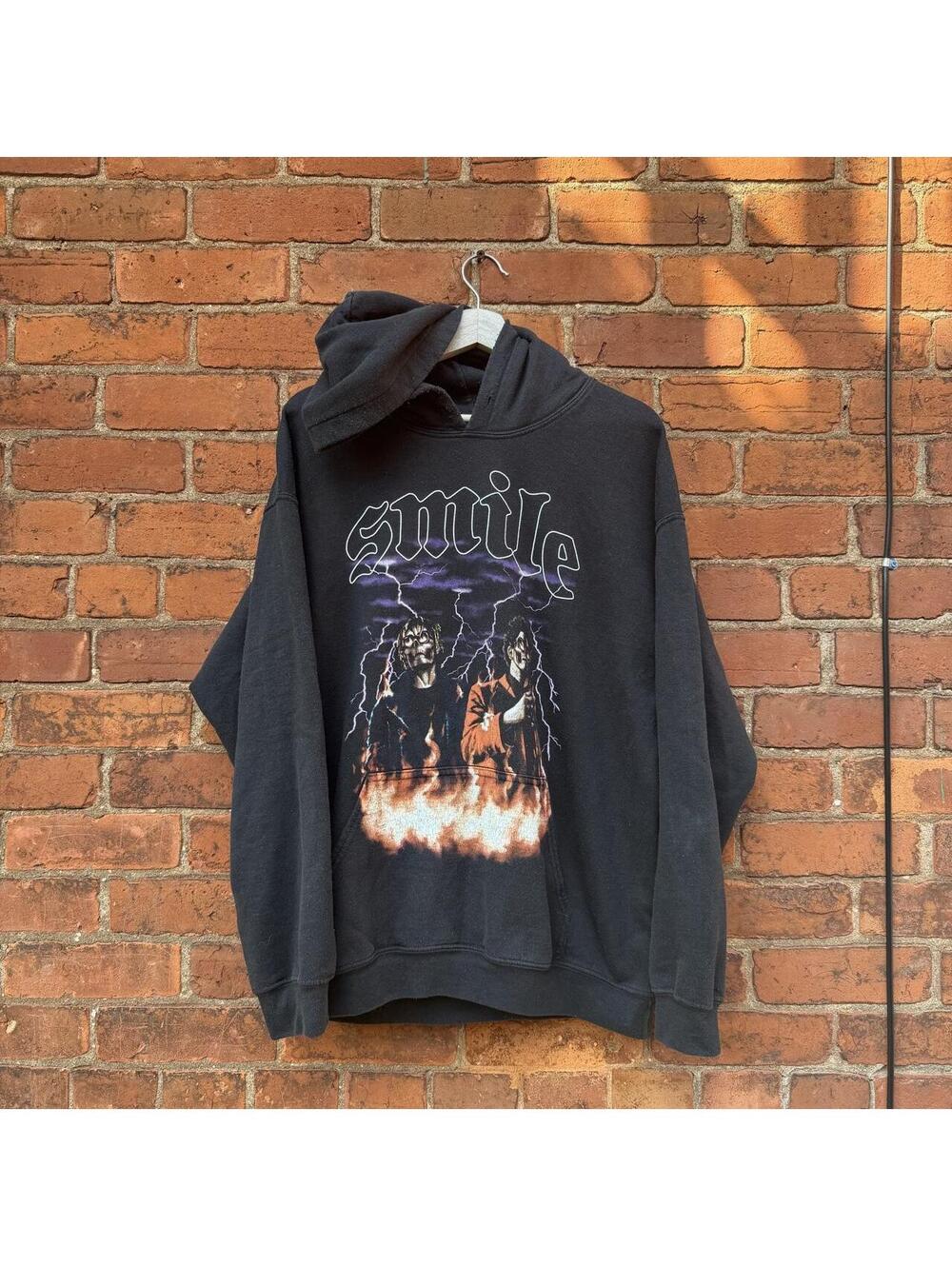 juicewrld the weeknd xo smile hoodie L